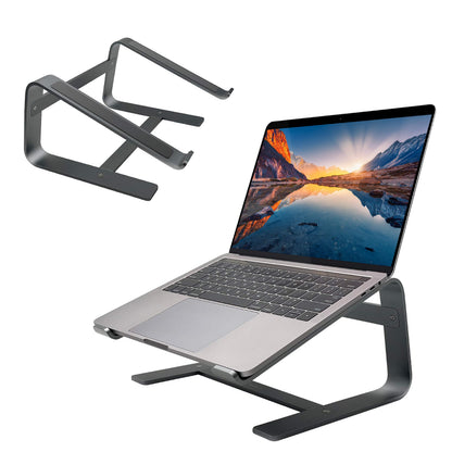 Macally Aluminum Laptop Stand for Desk - Works with All MacBook/Pro/Air & Laptops Between 10” to 17.3” - Sleek and Sturdy Laptop Riser - (ASTANDSG)