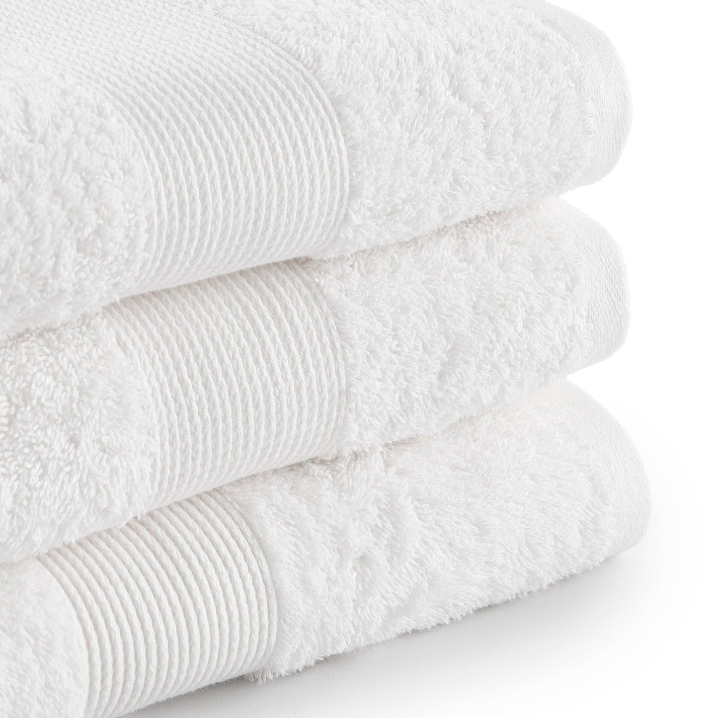 Jalla, Bath Towel, 100% Cotton, 430gsm, 70 x 130 cm, White