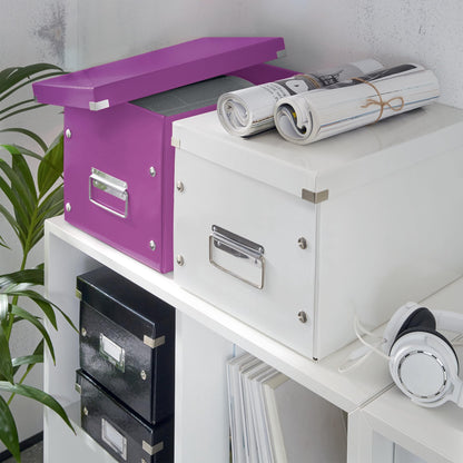 Leitz 61080062 Large Storage Cube, Purple, Click and Store Range, 61080064