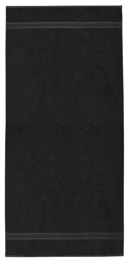 NatureMark Sauna Towel Premium Quality 80 x 200 cm 100% Cotton Black Pack of 2
