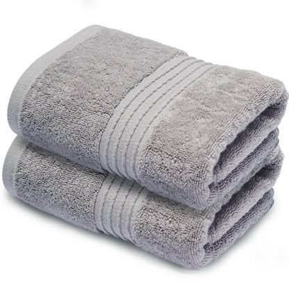 Makooz Premium 700 GSM Hand Towels for Bathroom 2 Pack – 100% Natural Ring Spun Egyptian Cotton – Luxurious Ultra Soft, Quick Dry, Absorbent