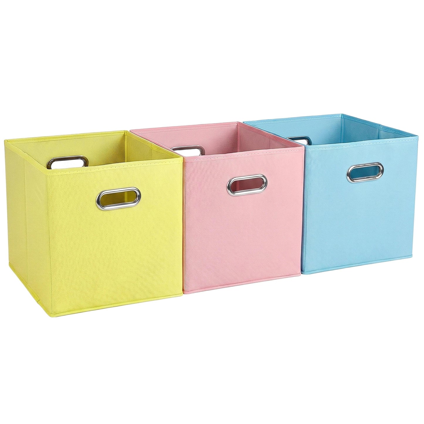 LUKDNEEY 3PCS Cube Storage Boxes, Foldable Fabric Storage Cubes