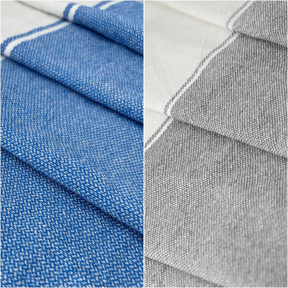 Aspendos 4 Pack Turkish Beach Towel – Lightweight, Quick Dry, Sand Free – 100% Cotton Peshtemal Hammam & Bath Towel – 90x190 cm (35"x75")