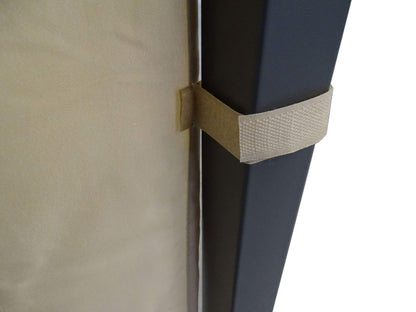 QUICK STAR 2 Side Panels with PE Window 300/400x195cm Beige for Gazebo 3x4m