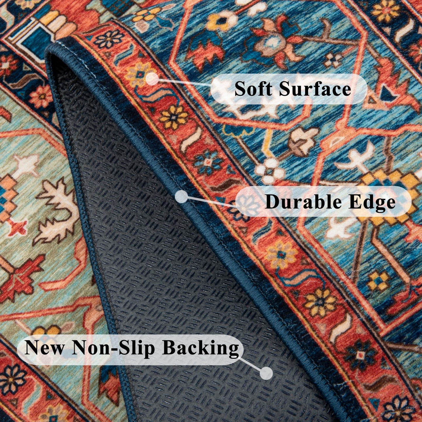 Honorstar Office Chair Mat for Hardwood Floor & Tile Floor 90×120cm Desk Chair Mat Rectangular Rug Floor Protector Gaming Chair Mat for Low Pile