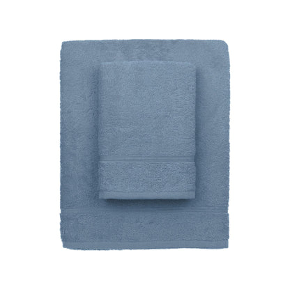 zer0bed, Lilac Bath Towels, Set of 2 Bath Towels, Face Towel, Bidet Towel, Plain Colour, Avio, 100% Cotton, Set of 2