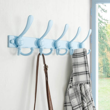 Dseap Coat Rack Wall Mount, Heavy Duty 2.5mm Base vs Flimsy 1mm, Double-Thick Solid Anti-Snap Hooks