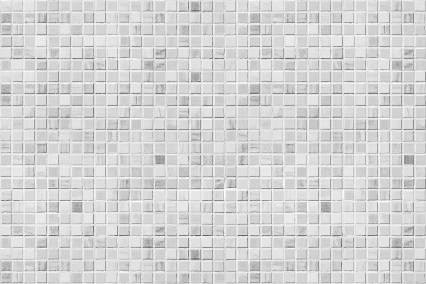 CREARREDA White Mosaic Aluminium Kitchen Splash Guard 72 x 48 cm Easy to Apply Made in Italy Protection for Stoves and Sinks Washable and Easy to
