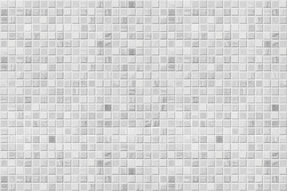 CREARREDA White Mosaic Aluminium Kitchen Splash Guard 72 x 48 cm Easy to Apply Made in Italy Protection for Stoves and Sinks Washable and Easy to