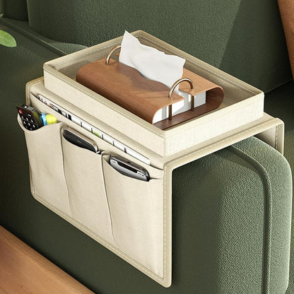 Techchii Sofa Arm Tray Organiser, Armchair Tray Sofa Arm Chair Table Holder