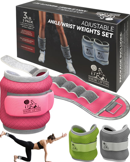 Ankle/Wrist Weights (1 Pair) for Women, Men and Kids