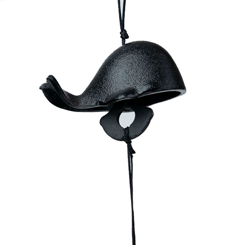 Retro Metal Whale Ancient Scenic Area Balcony Outdoor Courtyard Temple Blessing Pendant Bell
