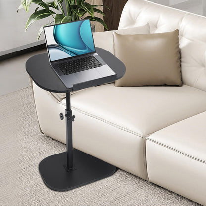 YYW Side Table TV Tray For Couch, Height Adjustable C Shaped Table