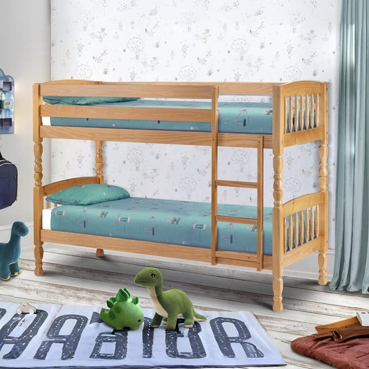 Julian Bowen Lincoln Bunk Bed, Pine, Single