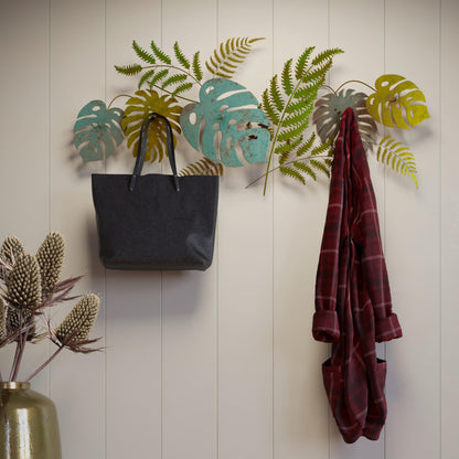 Kare Design Wall coat rack Jungle Party, green, 46x113x6 cm, Wall racks, Design, Home decor, Metal, Modern, Home design, Interior, Decoration