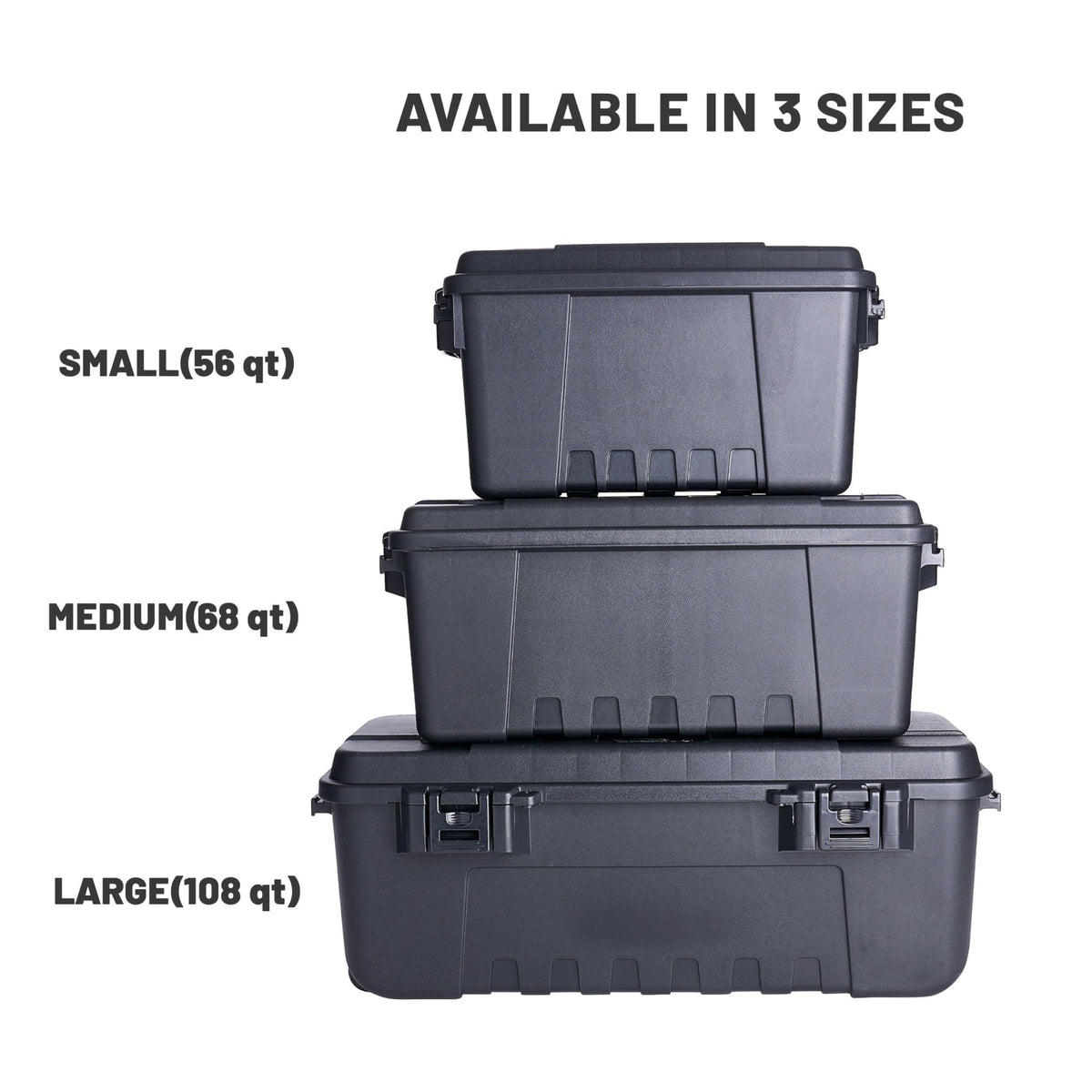 PLANO Sportsman's Trunk - Medium 64ltr,Olive Drap Green, Military-Grade Storage Box with Lid, Heavy Duty, Large, Camping & Army Storage Trunks