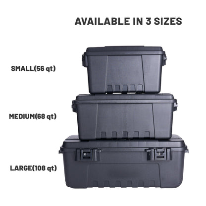 PLANO Sportsman's Trunk - Medium 64ltr,Olive Drap Green, Military-Grade Storage Box with Lid, Heavy Duty, Large, Camping & Army Storage Trunks