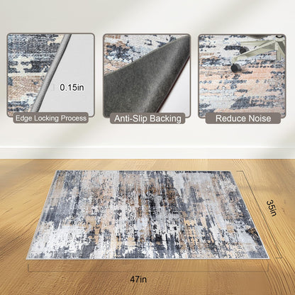 Office Chair Mat 90 x 120 cm, Floor Protector for Office Chair, Anti-Slip