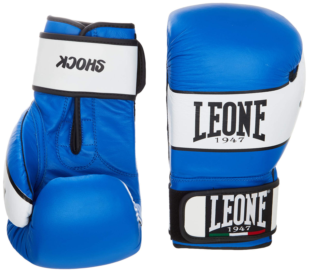 LEONE 1947, Shock Boxing Gloves, Unisex Adult, Blue, 12 OZ, GN047