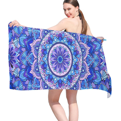 Vorvowry Microfibre Beach Towels for Adults Women Men Extra Large Lightweight Quick Dry Sand Free Travel Towel Double Sided Printing for Swim Sports