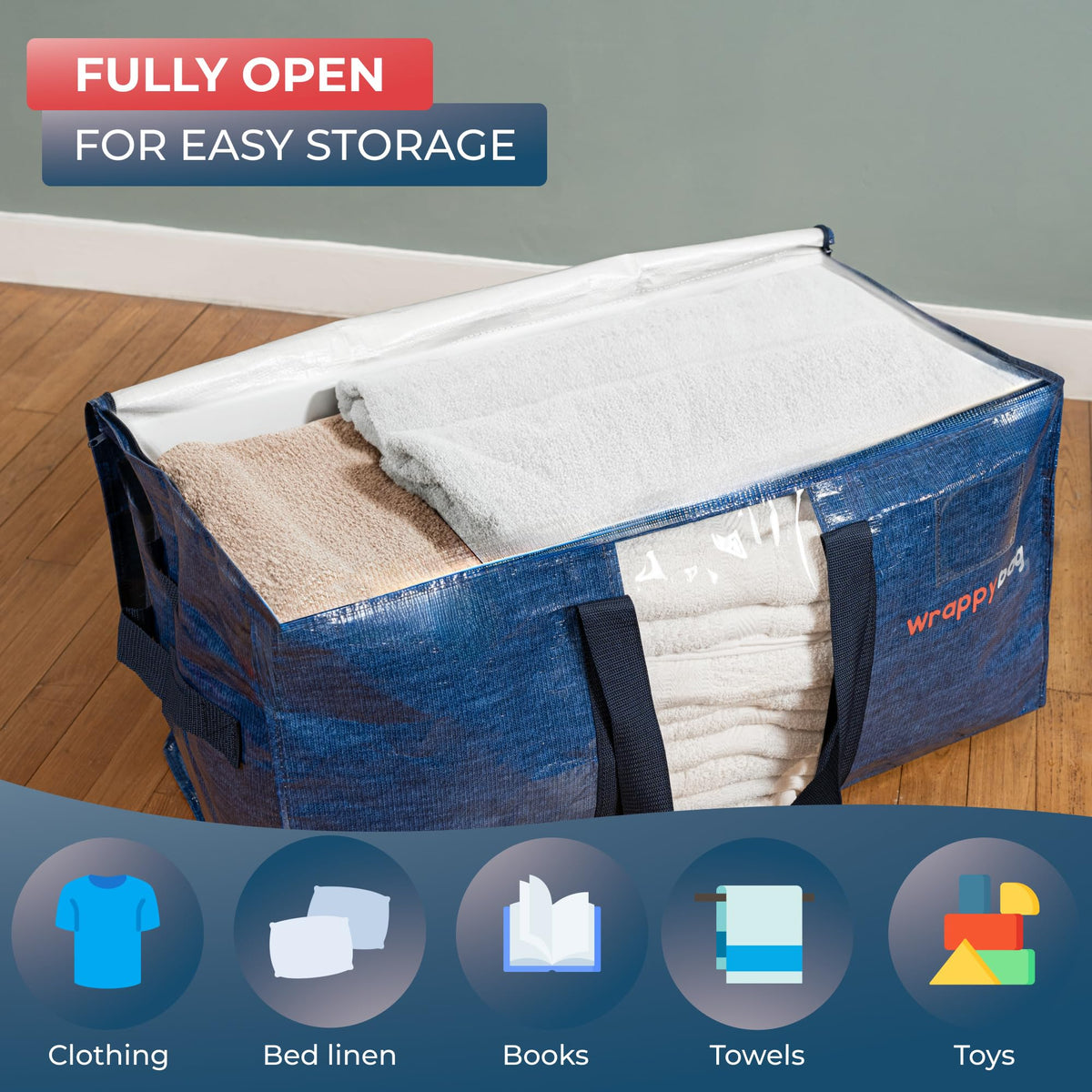 Wrappybag moving bags extra large strong - Packing bags for Moving House