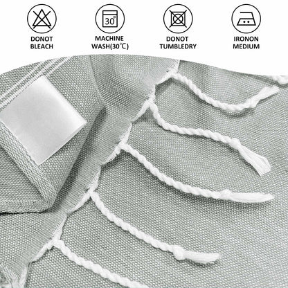 Ouxiaobai Turkish Beach Towel Oversized - 40"x70" Quick Dry Sand Free Thin Beach Towels for Adults, Extra Large Lightweigh Travel Towel(Grey)