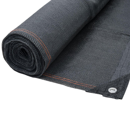 WerkaPro 10838 - Anthracite Gray Reinforced View Screen - 220g / m? - Roll of 1.2 m x 10 m - In Braided Polyethylene