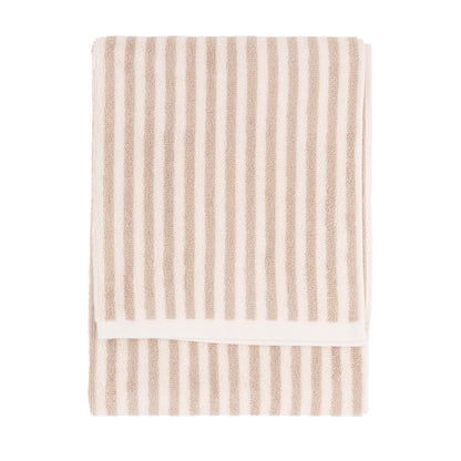 Yard Hebden Striped Cotton Terry Hand Towel (Natural, 50 x 100 cm)