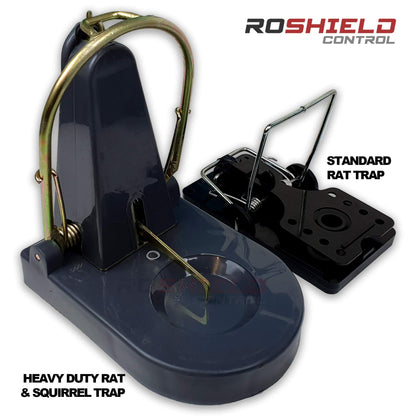 ROSHIELD 2x Large Heavy Duty Rat Control Trap - Powerful Instant Killer Rodent Trap Solution for Treatment of Rats within Buildings