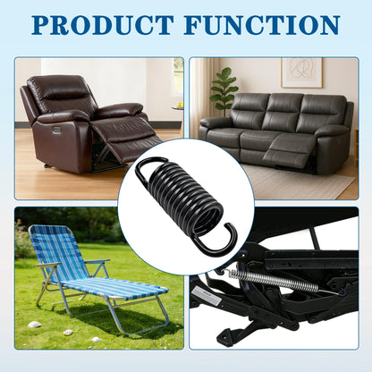 Dlfeue 10 Pcs 2-1/2 Inch Electric Recliner Mechanism Tension Spring