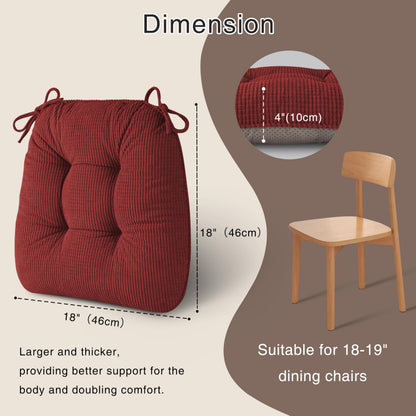 OVOV Seat Cushions for Dining Chairs 18 Inch Seat Pads Set of 1