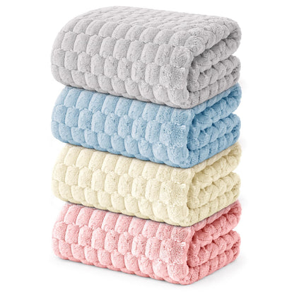 JTKDG 4 Pack Microfiber Bath Towels Large 140 x 70cm Super Absorbent Shower Towels Quick Dry Luxury Towel Set for Bathroom Daily Use Spa Gym Beach