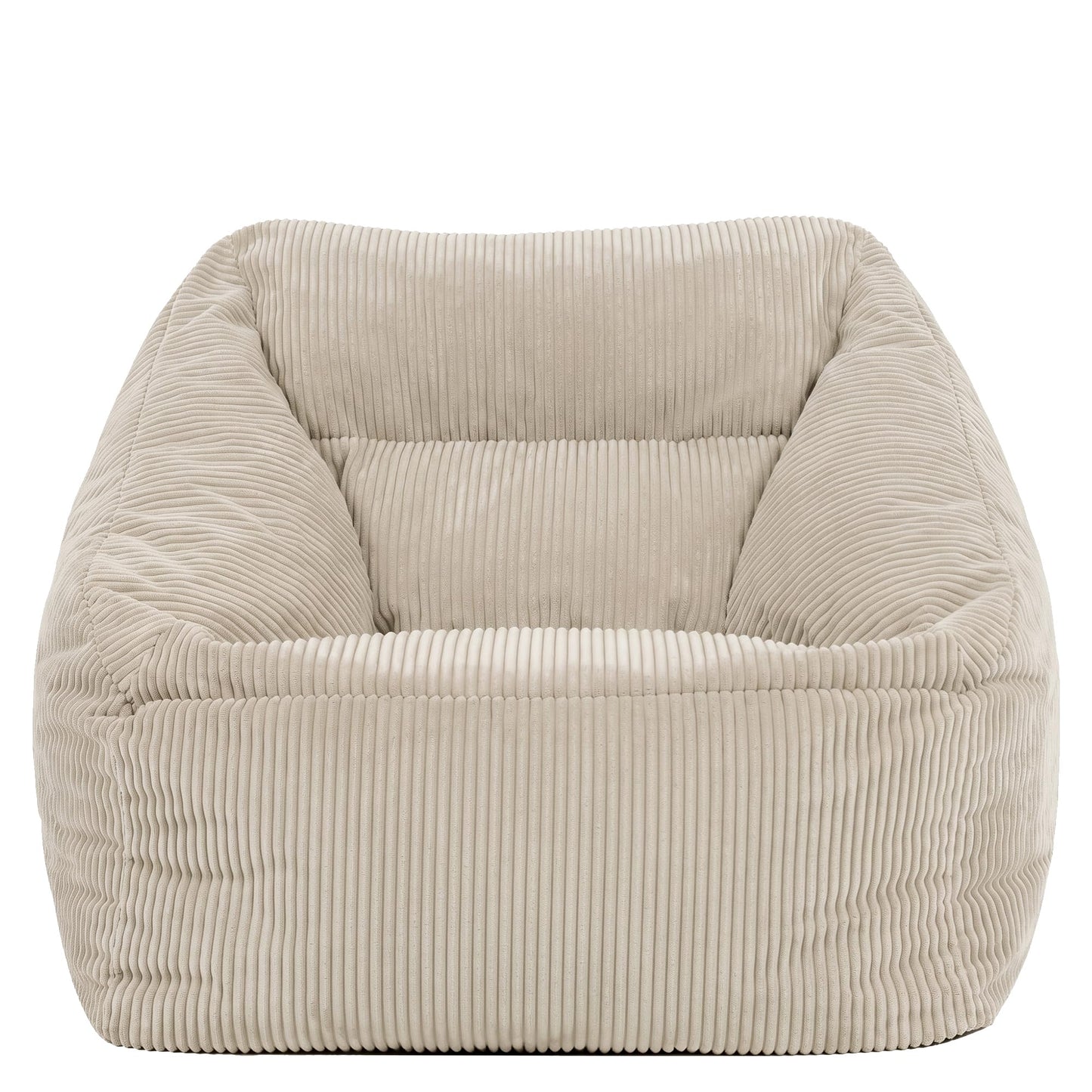 icon Natalia Cord Bean Bag Chair with Filling Included, Beige