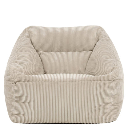 icon Natalia Cord Bean Bag Chair with Filling Included, Beige