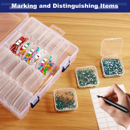 Craft Bead Organiser Storage Box, 28 Grids Plastic Bead Case Organiser