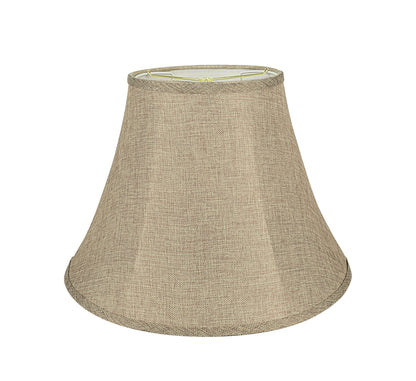 Aspen Creative 38001A Transitional Bell Shaped Collapsible Spider Construction Lamp Shade in Natural, 9" Top x 18" Bottom x 13" Slant Height