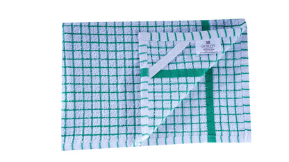 QUALITY HOME TEXTILES 100% Cotton Luxury Terry Towelling Tea Towels | Pack of 3| Kitchen Hand Towels Dish Cloth Super Absorbent Soft Touch