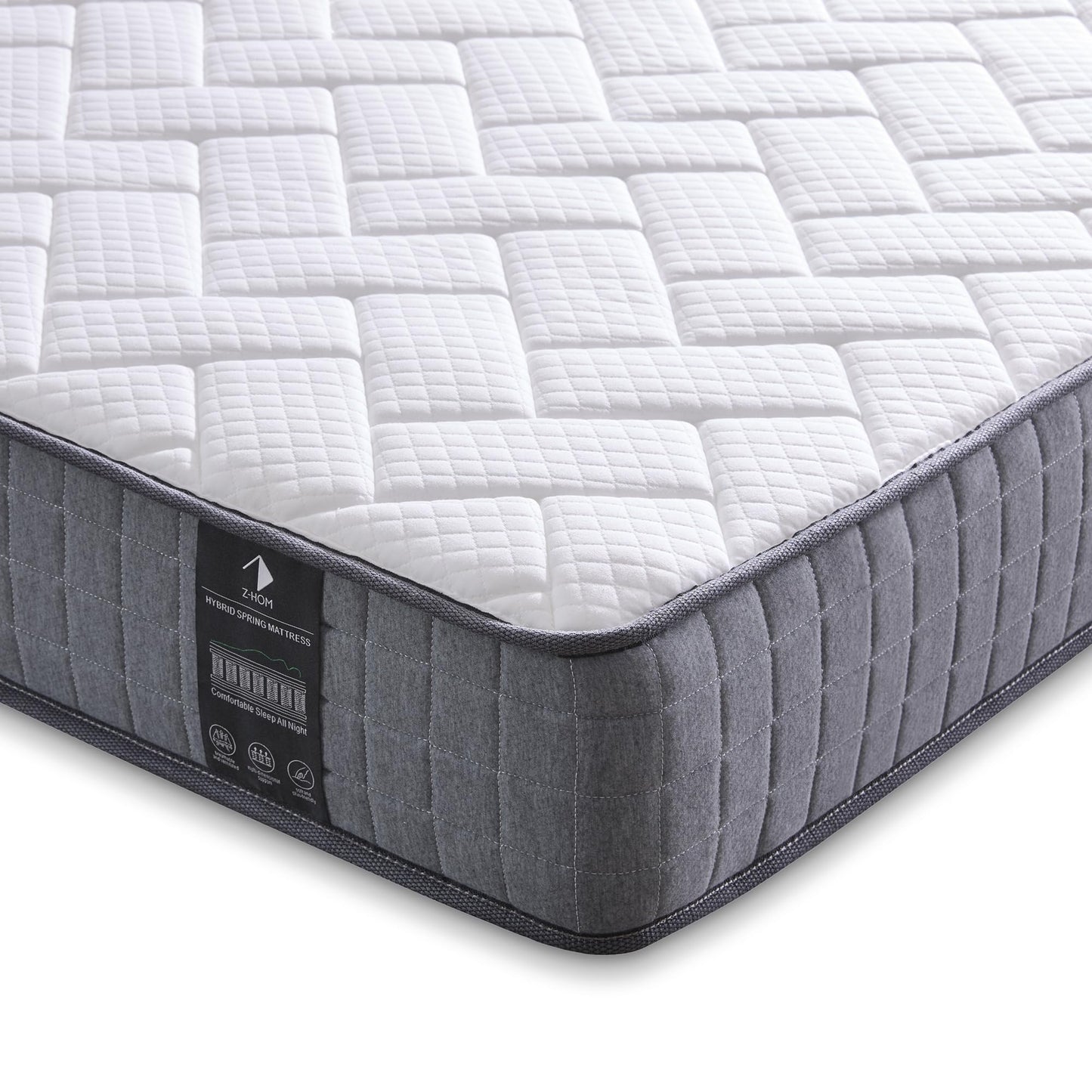 Z-hom Double Mattress, 20cm Deep Value Hybrid Mattress, Medium | Soft Feel | Quality Comfort at Budget Prices Sleep Types
