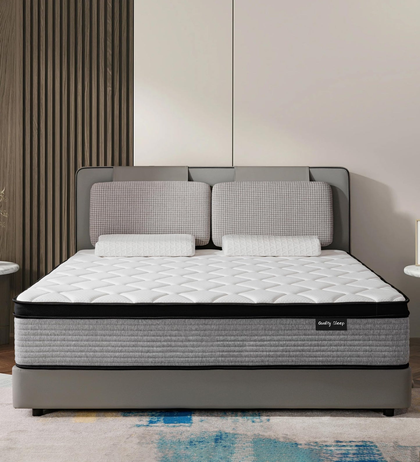 OGIAWA Single Mattress 3FT, 10.6 Inch Gel Memory Foam Pocket Sprung Orthopedic Mattress Edge Support & Motion Isolation Spring Hybrid Medium Firm