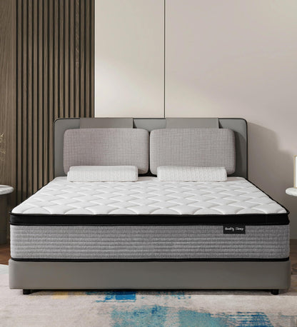 OGIAWA Single Mattress 3FT, 10.6 Inch Gel Memory Foam Pocket Sprung Orthopedic Mattress Edge Support & Motion Isolation Spring Hybrid Medium Firm