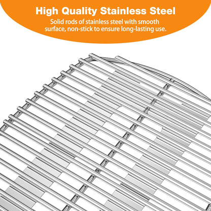 onlyfire Stainless Steel Cooking Grate, Cooking Grill Grid Grate,Barbecue Grid fits Weber Q1000 Q1200 Q1400 Grills