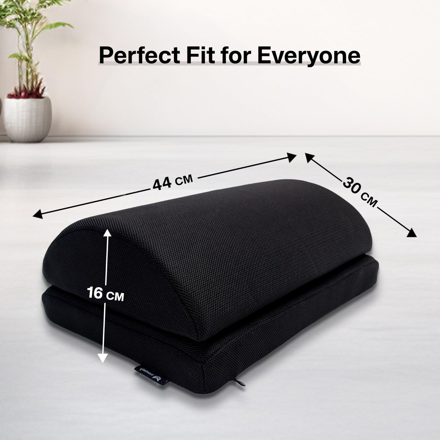 Foot Rest Under Desk, Footrest Cushion Non-Slip Memory Foam, Foot Stool with Adjustable Height 16 cm
