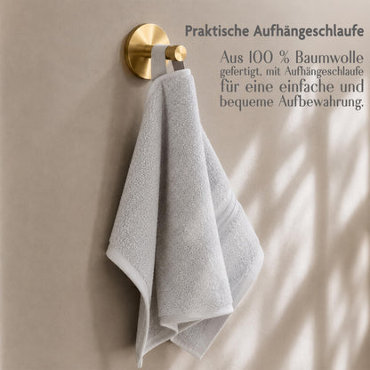 Hammetex Guest Towels Set of 5 30 x 50 cm 100% Cotton Terry Cloth