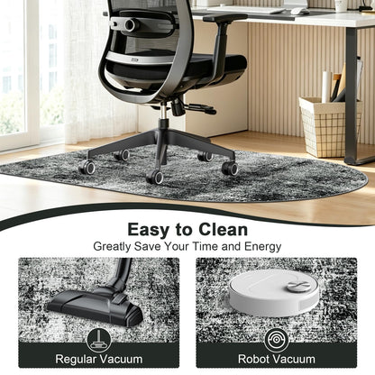 Capslpad Office Chair Mats for Hardwood Floor 90x120cm Non Slip Modern Abstract Home Multi Purpose Chair Mat Low Pile Floor Protectors Computer Chair