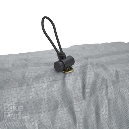 BikeParka STASH Waterproof Bicycle Cover - PAVEMENT Grey