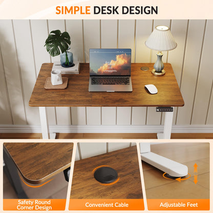 ELEGANT Electric Standing Desk 120x60cm, Height Adjustable Sit Stand Desk