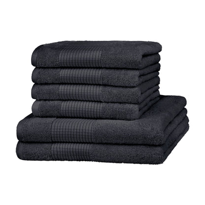 Merana Rome Hand Towel Set, Absorbent, Soft and Lint-Free, Terry Luxury Quality, 100% Cotton, Oeko-Tex, 590 GSM