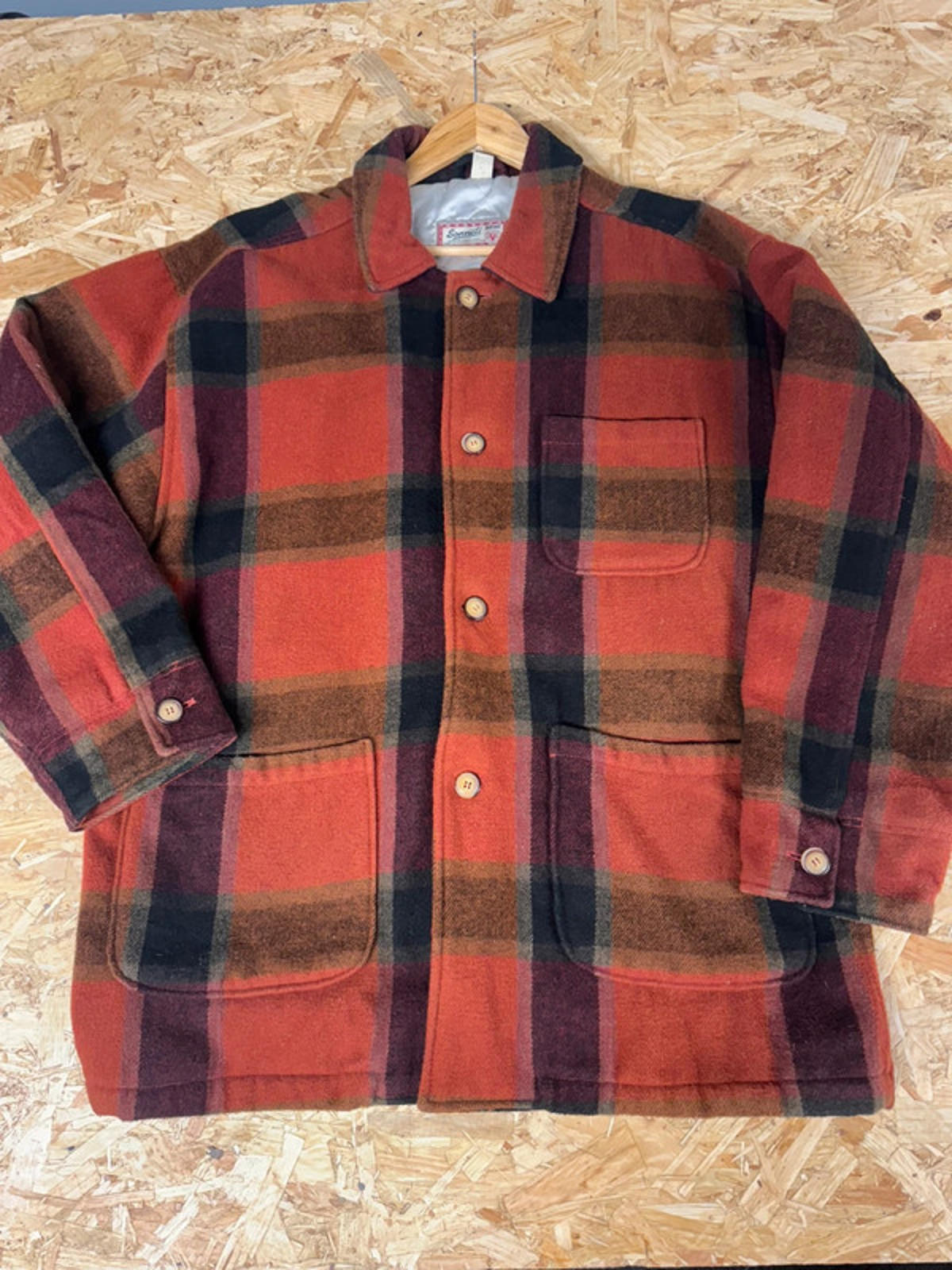 Original Vintage 90s Sonneti Men’s Carpet Coat Jacket XL