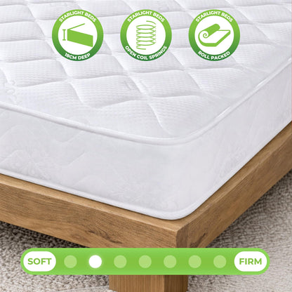 Starlight Beds CoolTouch Classic White Sprung EU 80 x 200 Mattress