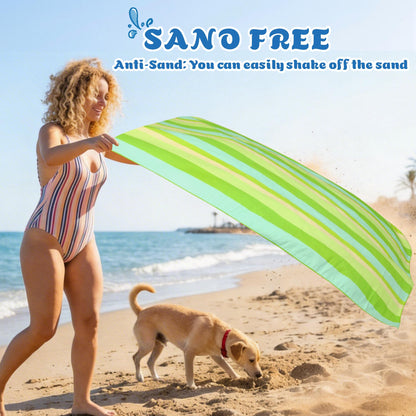 Anavasi Microfibre Beach Towels for Adults, 1 Pack 180 x 90cm 100% Recycled